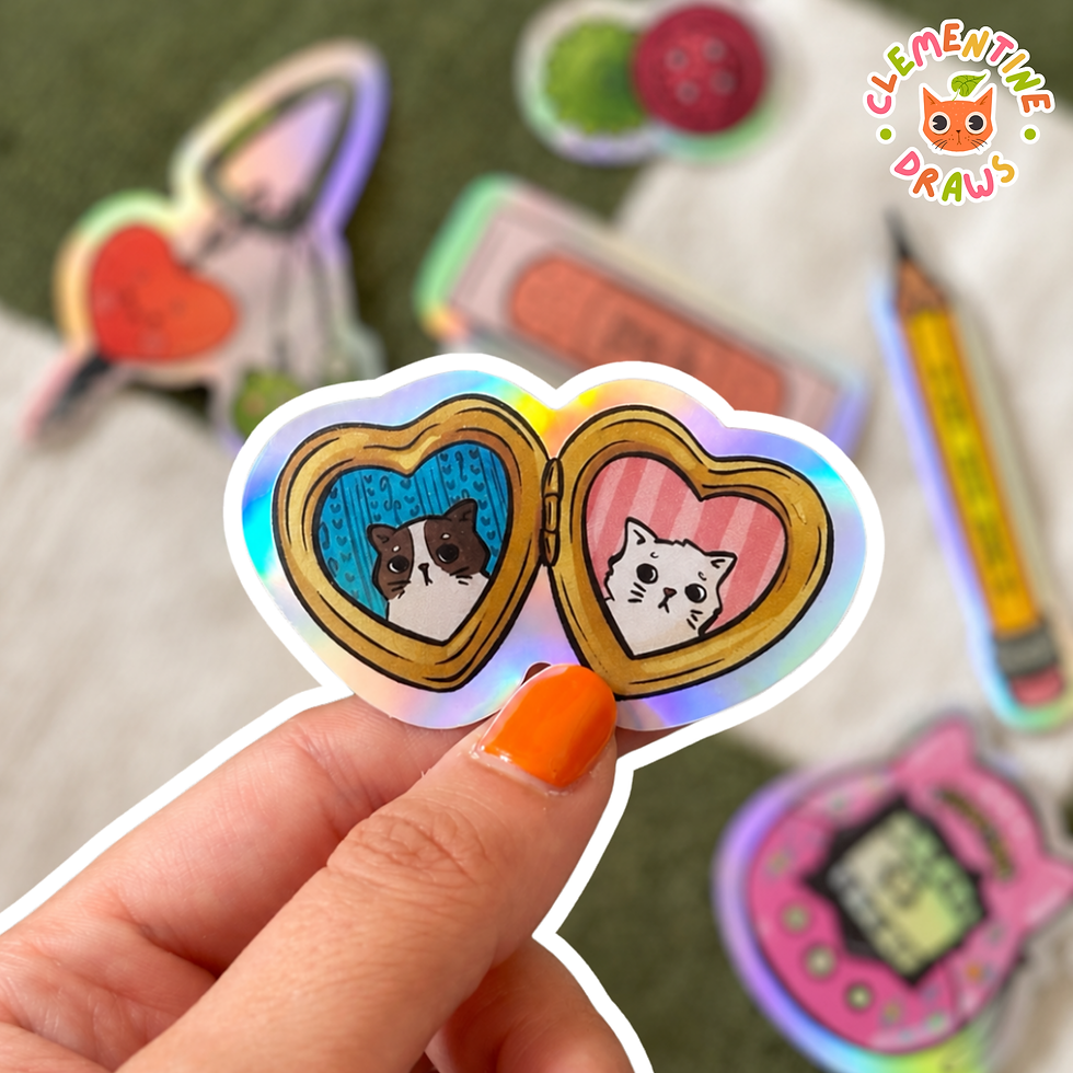 Миниатюра: TRINKETS | Pack of 6 Holographic Stickers