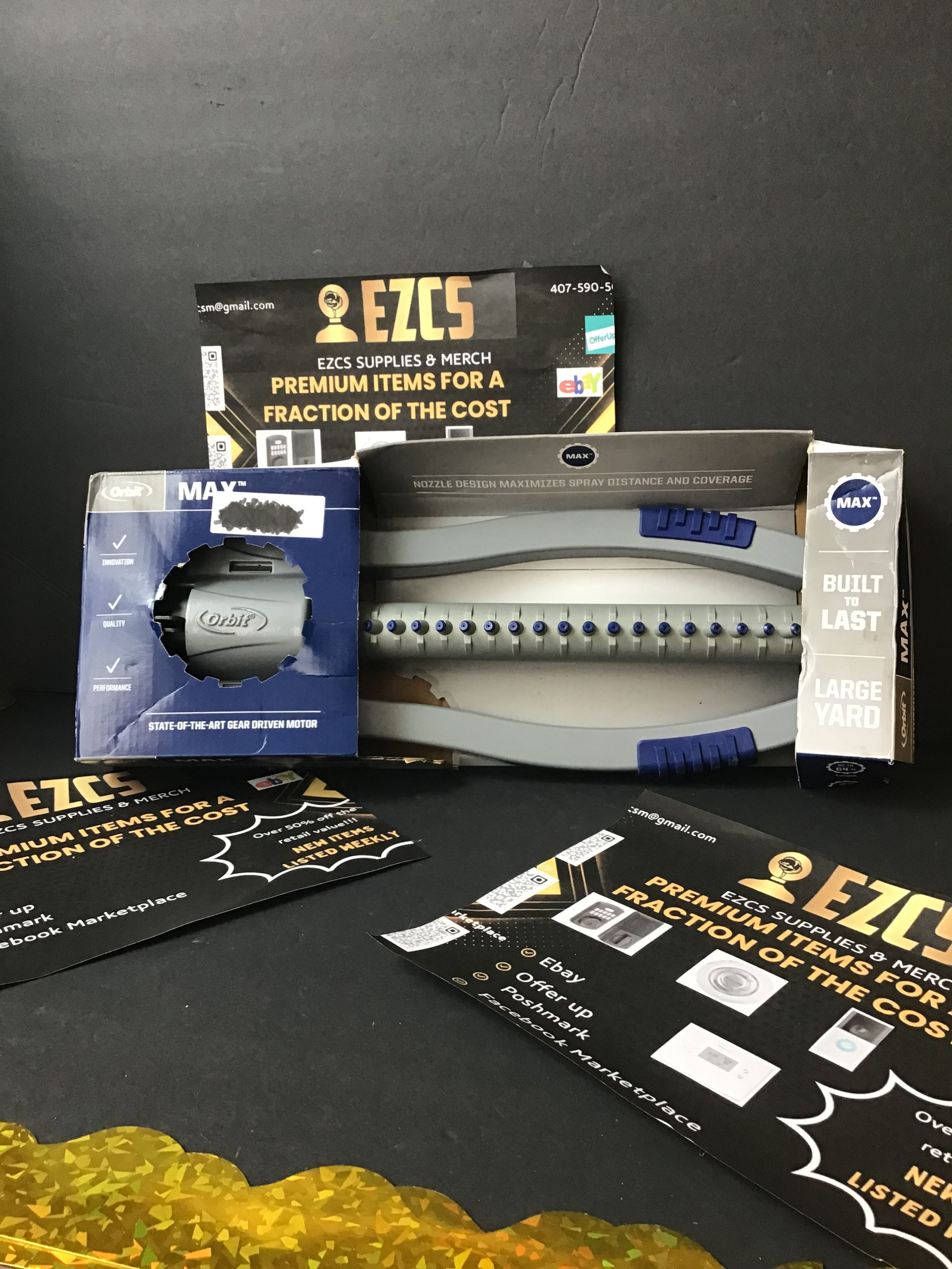 Orbit max 4000sq ft heavy duty oscillating sled lawn sprinkler model