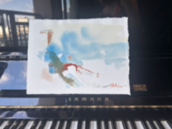 Celebrini Watercolour and Drawing The View West  - Entrance and Exit July 2012