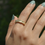 Thumbnail: Handmade 14k gold textured ring with raw organic surface, elegant wedding band or statement piece.