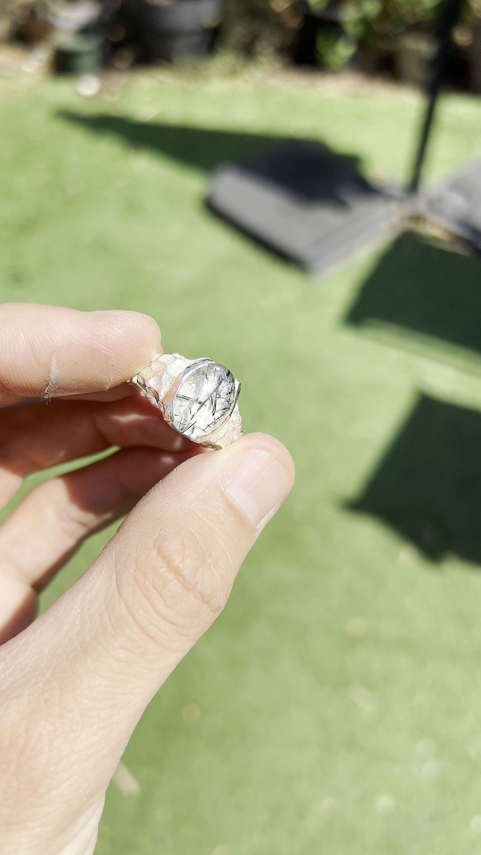 Thumbnail: Oval Tourmaline Quartz Ring | Bergamot