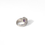 Thumbnail: Handmade silver ring with 10x8 mm amethyst, emerald cut, bold modern design with textured band.