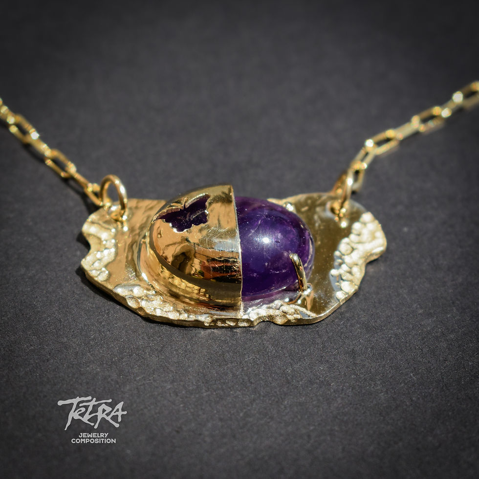 Thumbnail: Butterfly Gold Pendant | 14k Gold Necklace