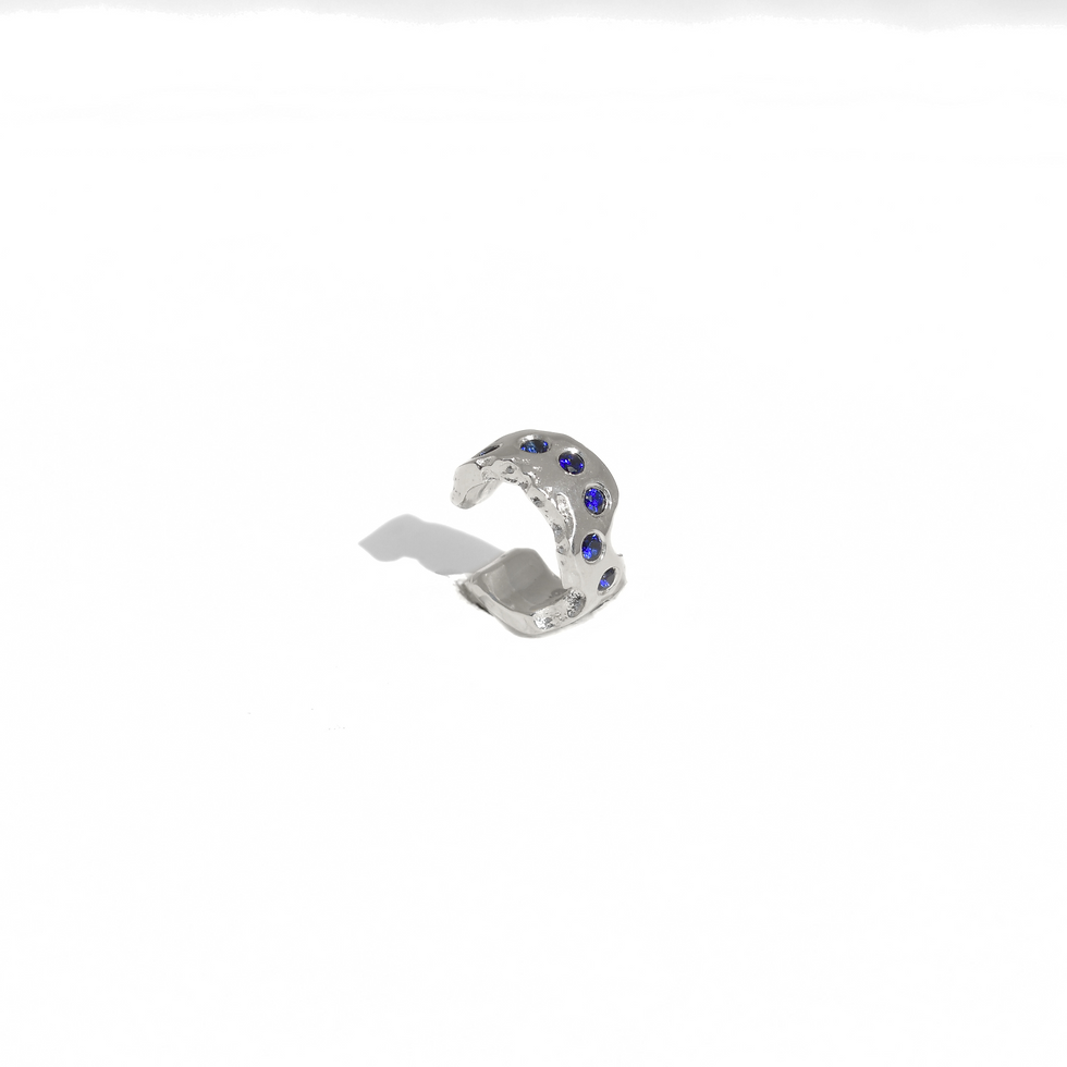 Thumbnail: ear cuff earring, sapphiare earring, women earring