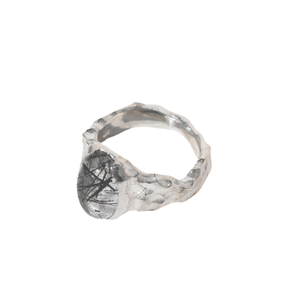 Thumbnail: Oval Tourmaline Quartz Ring | Bergamot