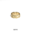 Thumbnail: Bold 14k yellow gold ring with raw, textured surface and sculptural, organic design
