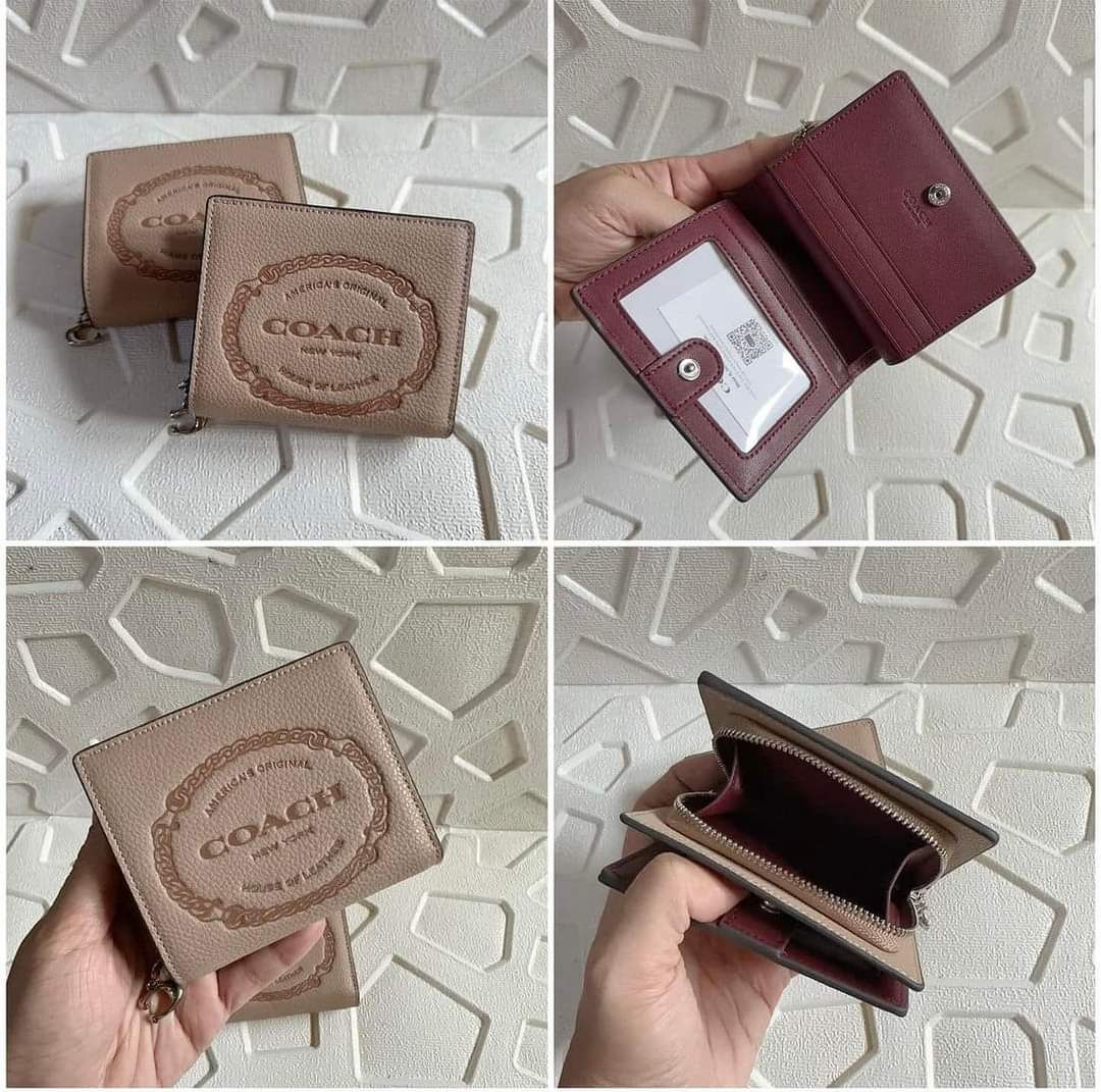 Coach CM216 Snap Wallet with Coach Heritage