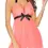 Miniature : ROBE DE NUIT / BABYDOLL EN MAILLE DE DENTELLE TRANSPARENTE AVEC CULOTTE
