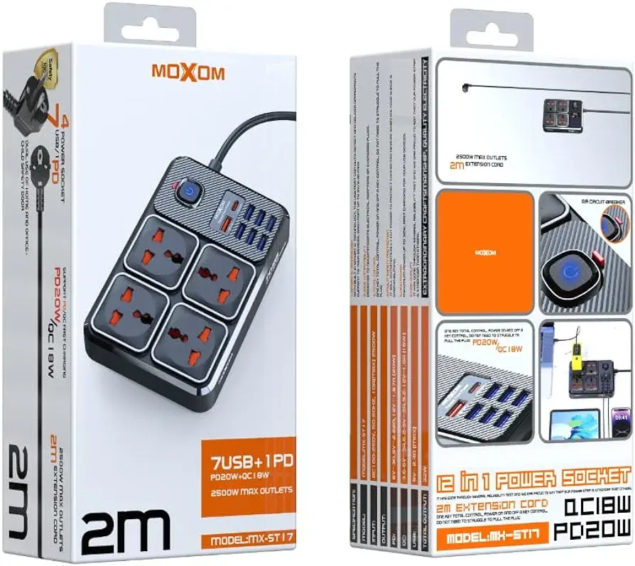 Miniature : MULTIPRISE MOXOM MX-ST17 12 EN 1 