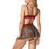 Miniature : LINGERIE 3 PIÈCES EN DENTELLE (SOUTIEN-GORGE, CULOTTE EN MAILLE ET MINI-JUPE)