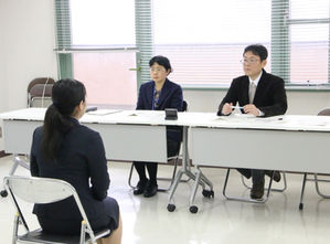 模擬面接指導を実施しています