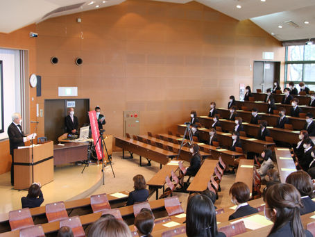 第61回入学式が挙行されました