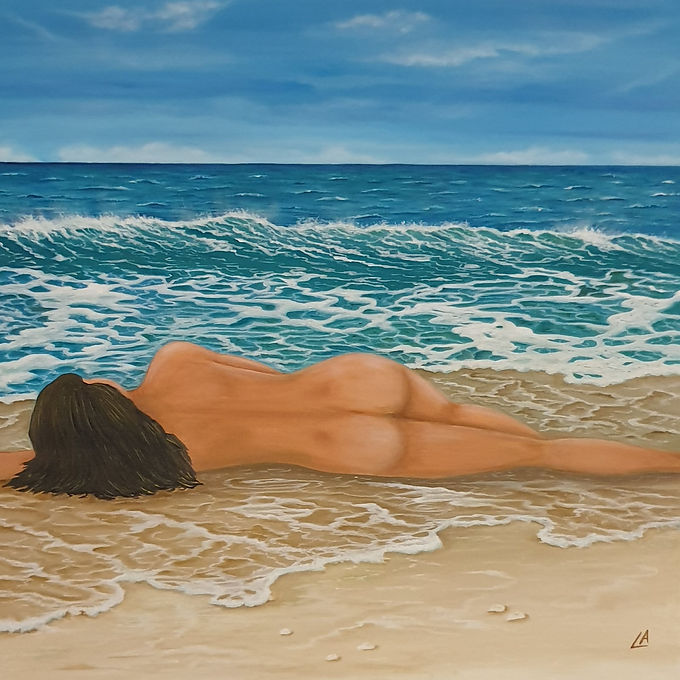 Siesta. Olio su tela, 40x40 Anno 2023.jpg