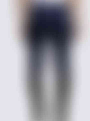 back view of navy equestrian leggings