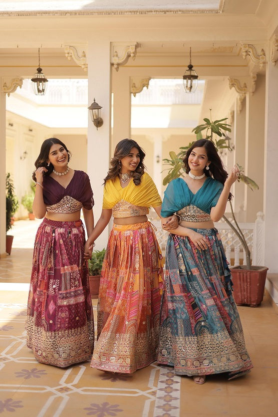 Thumbnail: RANG BHOOMI - LEHENGA CHOLI - LILLEMART.COM