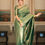 थंबनेल: UNITOPIA - SOFT LUSTROUS GREEN LITCHI SILK SAREE - LILLEMART.COM