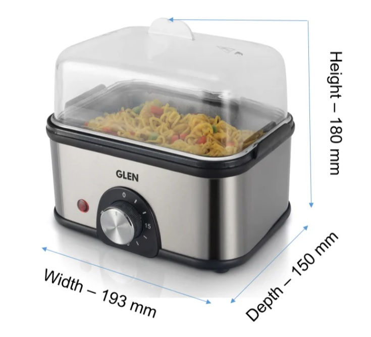 Thumbnail: GLEN - 3 IN 1 MULTI COOKER, EGG BOILER, STEAM, COOK, BOIL - LILLEMART.COM