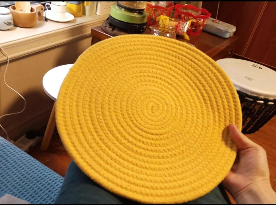 Thumbnail: COTTON ROPE HANDWOVEN PLACE MATS & COASTERS  - LILLEMART.COM