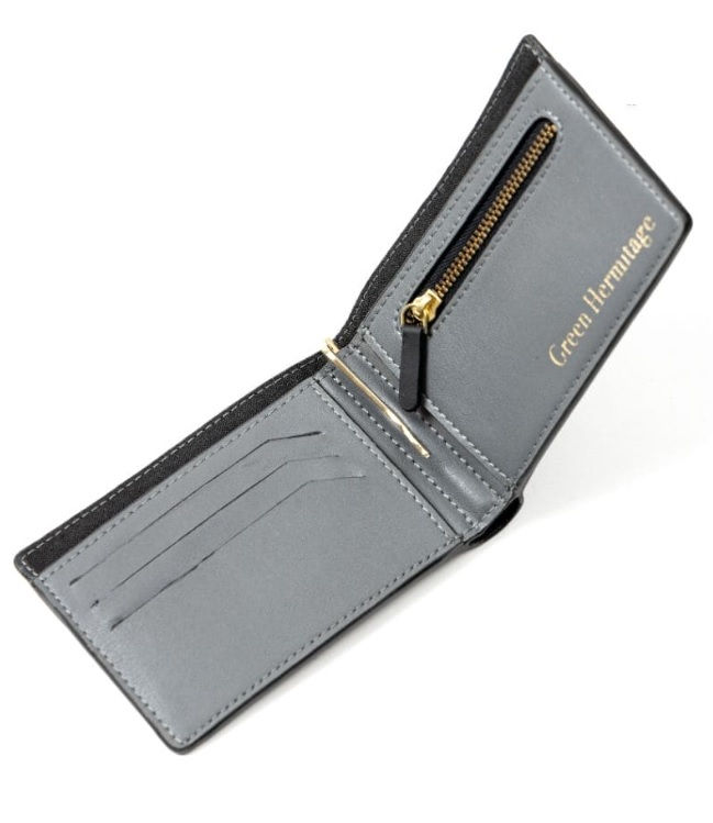 GREEN HERMITAGE - ZUES VEGAN LEATHER WALLET - BUYBAY.IN