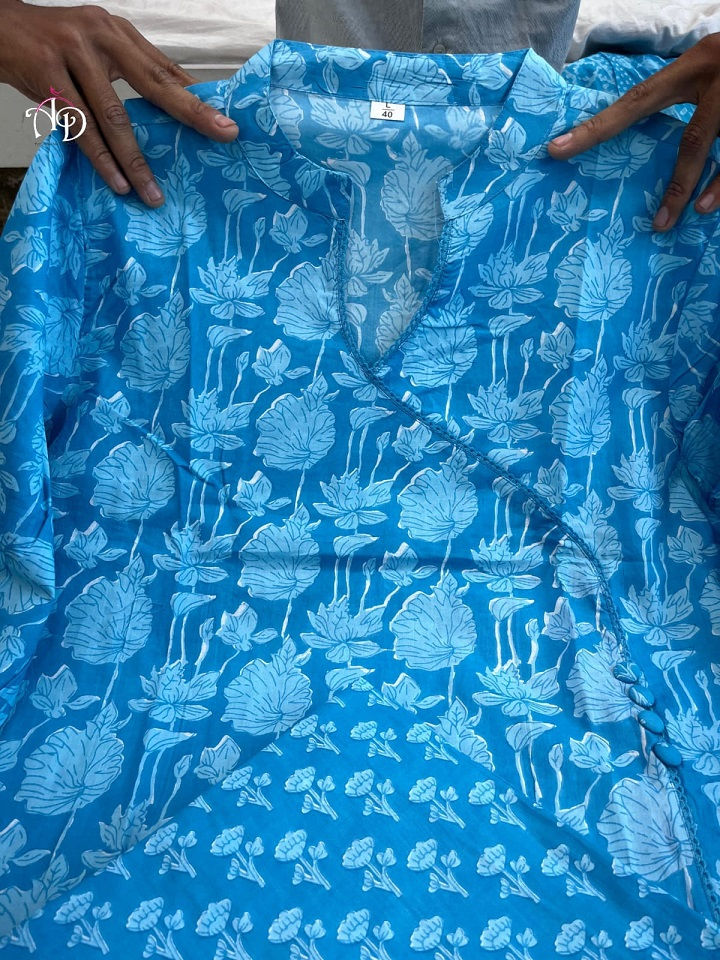 Thumbnail: RANG BHOOMI - 100% COTTON KURTI SUIT - LILLEMART.COM