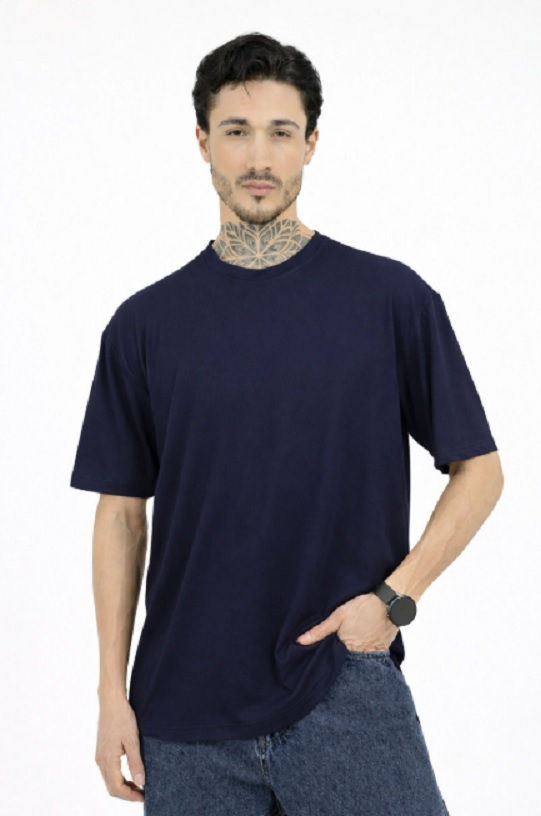 BAMBOOLOGY - MEN OVERSIZED PLAIN BAMBOO T-SHIRT - LILLEMART.COM