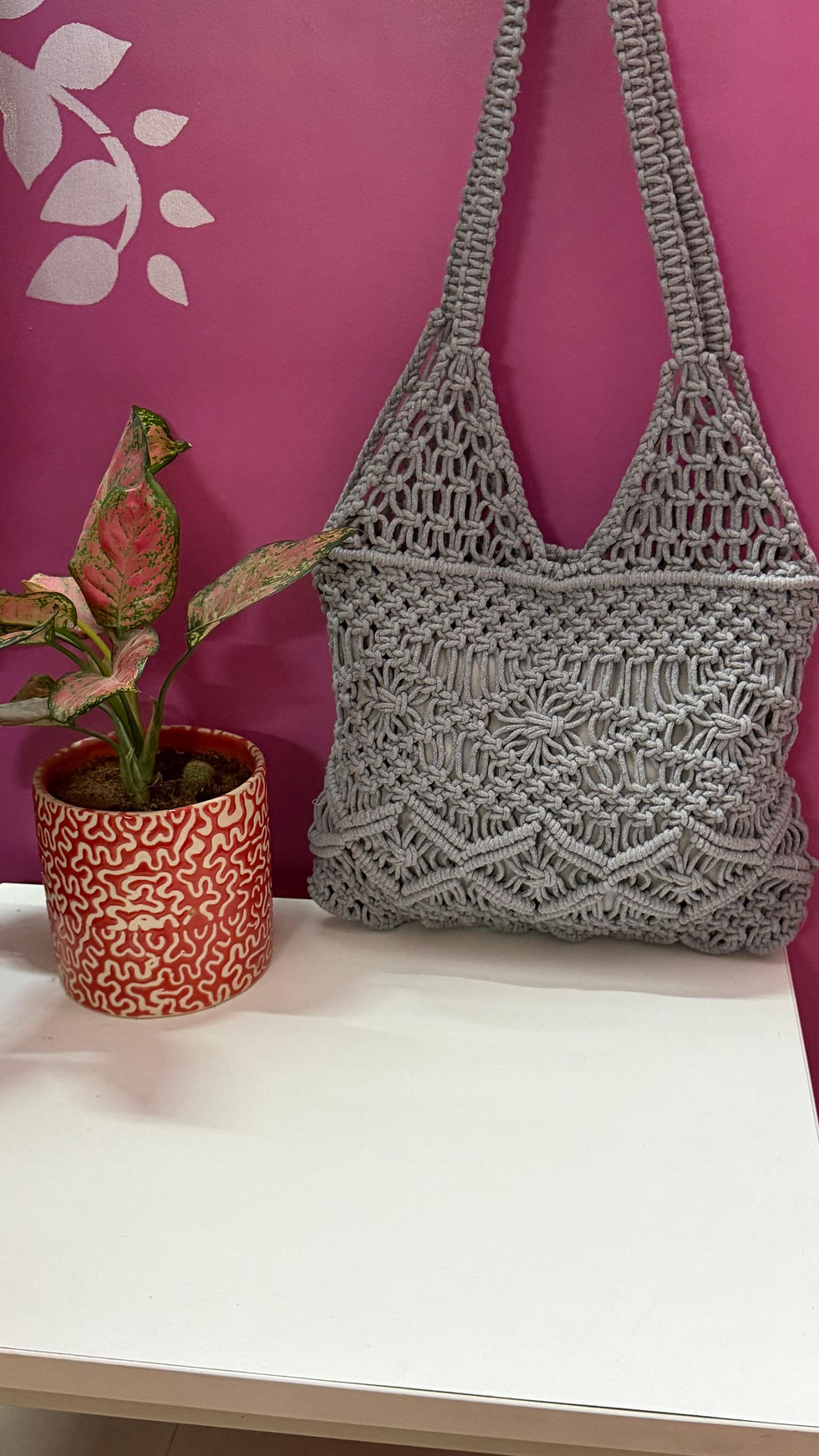 Thumbnail: FIBRE GOLD - HANDCRAFTED MACRAMÉ TOTE BAG - LILLEMART.COM