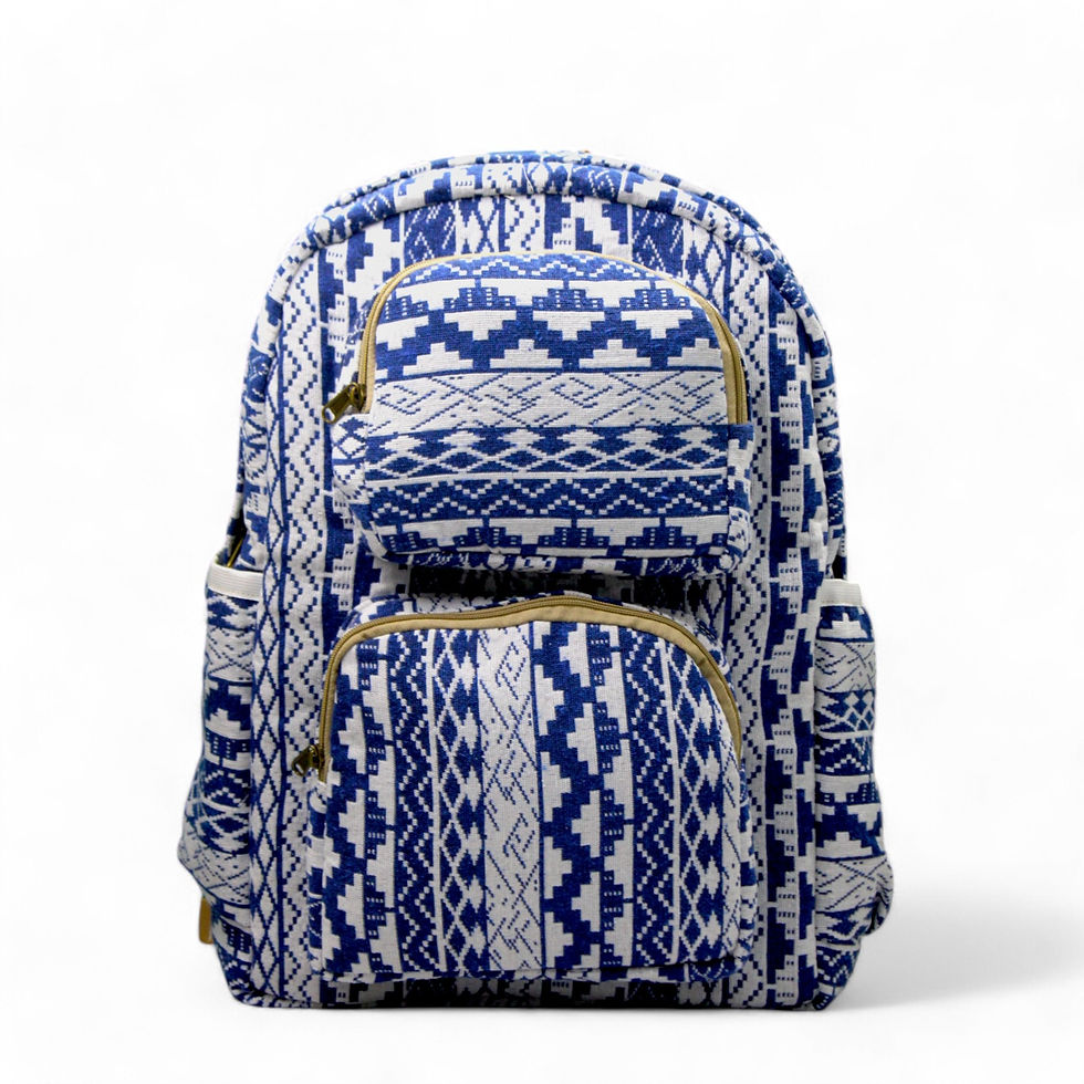 थंबनेल: FIBRE GOLD - MULTI-COLOUR HEMP BACKPACK - LILLEMART.COM