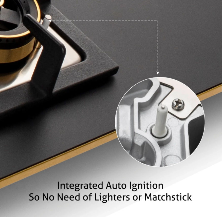 थंबनेल: GLEN - TRIPLE BURNER BRASS RING HOB STOVE - LILLEMART.COM