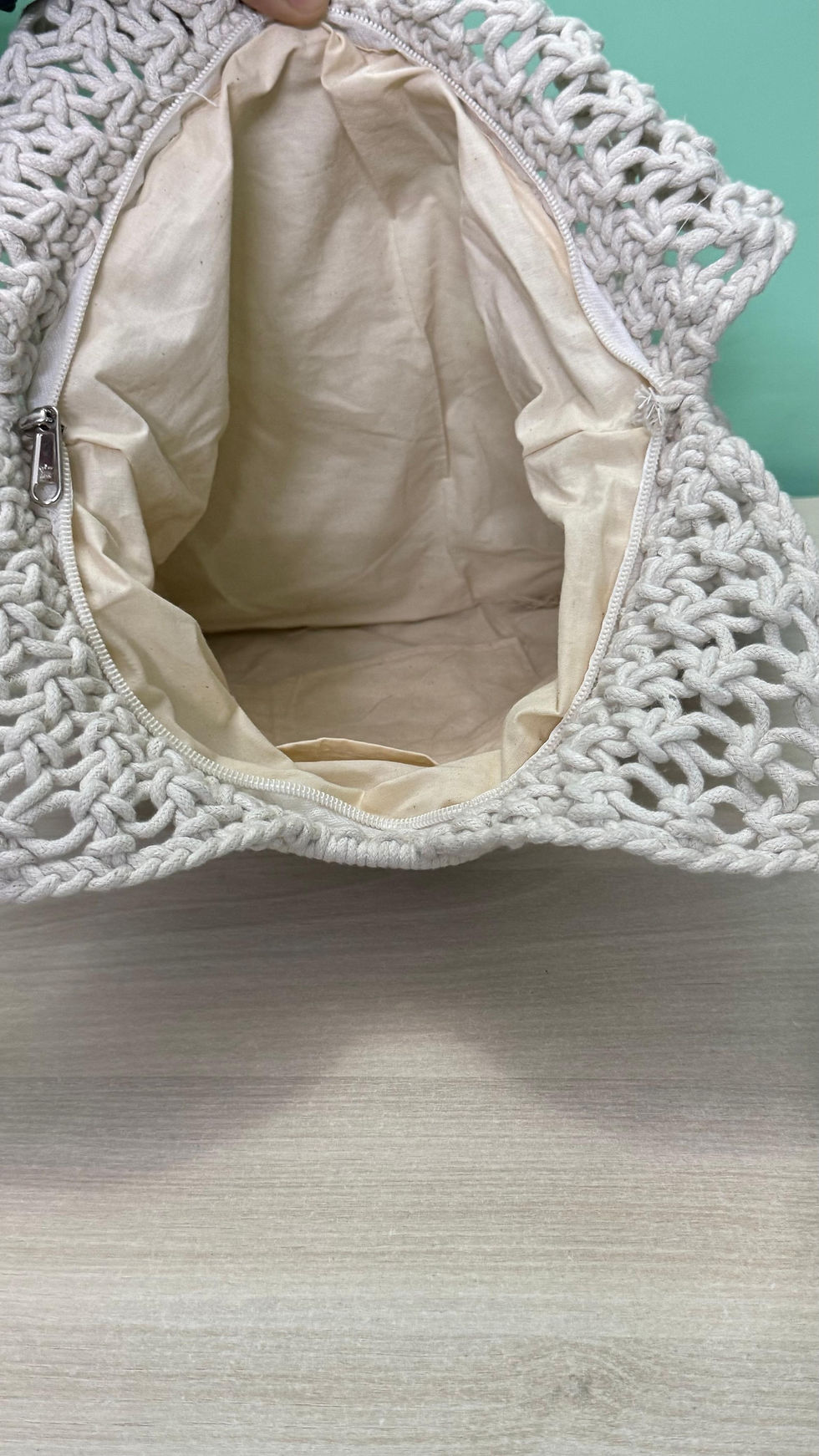 Thumbnail: FIBRE GOLD - HANDCRAFTED MACRAMÉ TOTE BAG - LILLEMART.COM