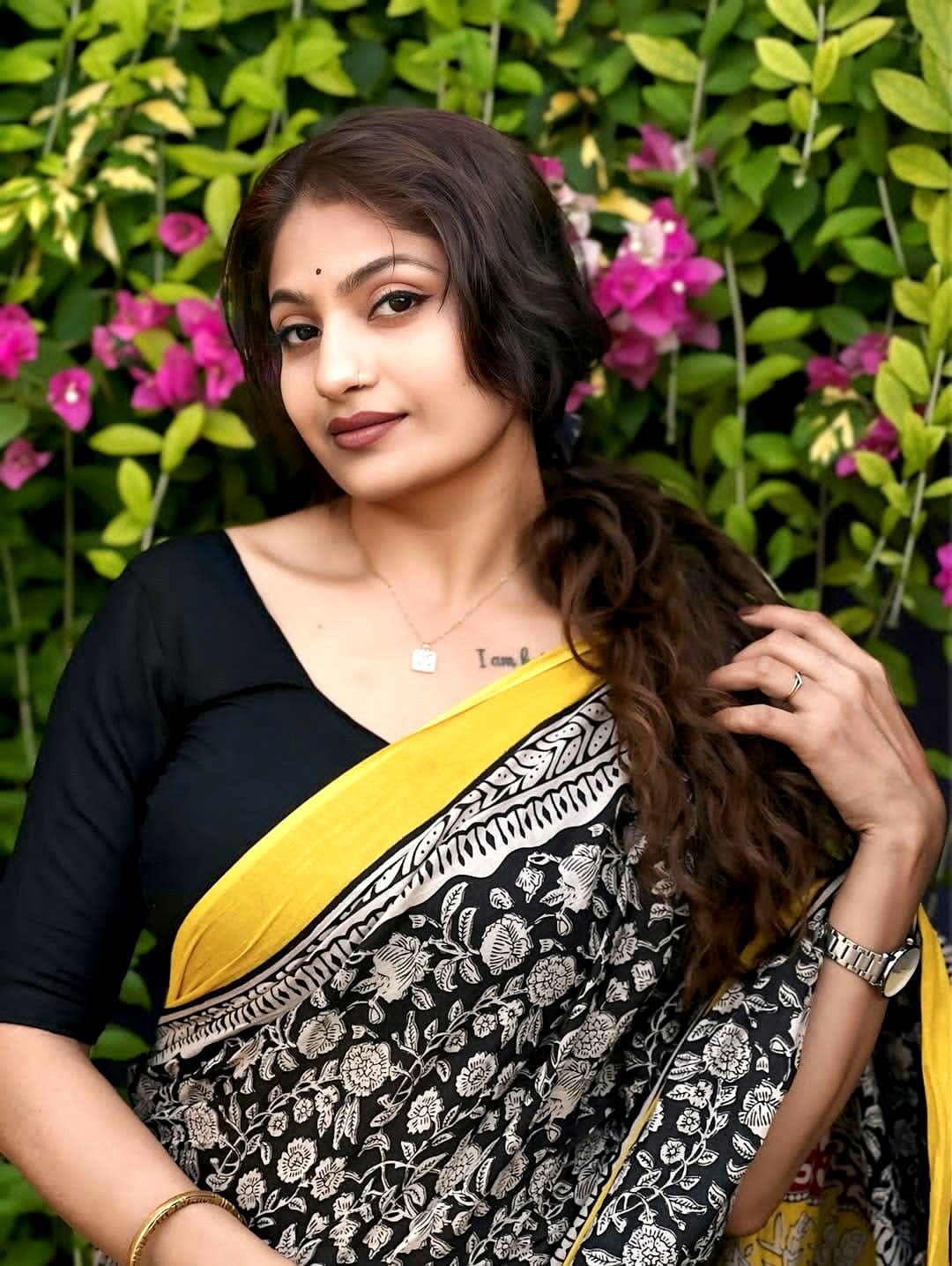 RANG BHOOMI - PREMIUM COTTON HAND BLOCK PRINT SAREE - LILLEMART.COM