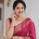 थंबनेल: UNITOPIA - SOFT KOTA LITCHI SAREE WITH ORNATE DESIGN PALLU - LILLEMART.COM