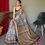 Thumbnail: RANG BHOOMI - COTTON SAREE WITH FLORAL KASHMIRI PRINT - LILLEMART.COM