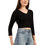 Thumbnail: BAMBOOLOGY - GEN Z BAMBOO FABRIC ACROP TOP WITH BELL SLEEVE FOR WOMEN  - LILLEMART.COM