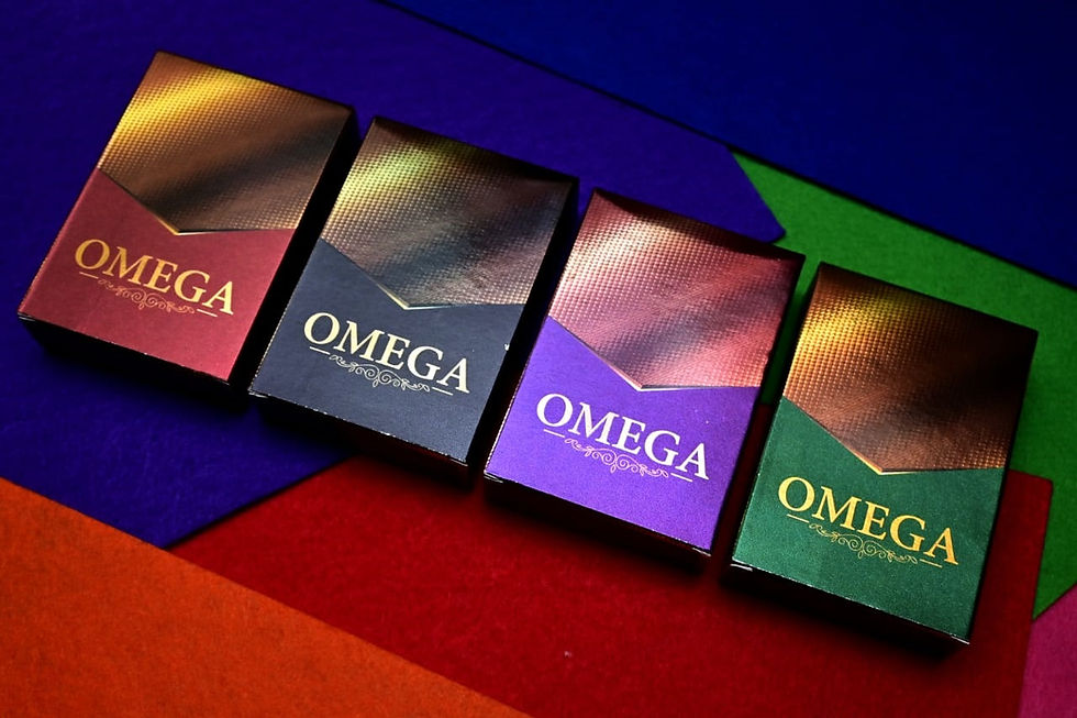 Thumbnail: OMEGA - Laminated Playing Cards – Pack of 3 (Full Deck) - LILLEMART.COM