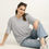 थंबनेल: BAMBOOLOGY -WOMEN OVERSIZED BAMBOO PLAIN T-SHIRT - GREY - LILLEMART.COM