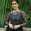 Thumbnail: RANG BHOOMI  - BLACK DOLL GEORGETTE MAXI - LILLEMART.COM