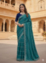 RANG BHOOMI - STAR GEORGETTE SAREE WITH C- EMBOIDERY - BUYBAY.IN