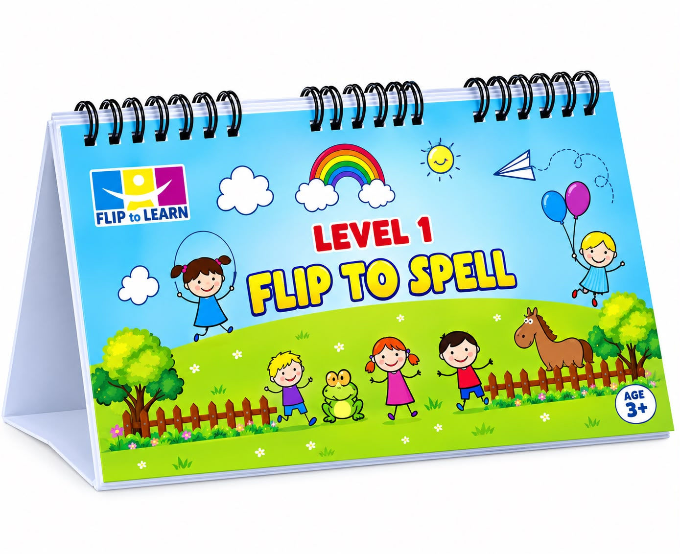 SMART BRAIN WORKS - THREE-FLIP ALPHABET WORD BUILDER - LILLEMART.COM
