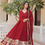 थंबनेल: RANG BHOOMI - FAUX BLOOMING GOWN WITH EXQUISITE EMBROIDERED SEQUINS - LILLEMART.COM