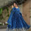 Thumbnail: RANG BHOOMI - PREIMUM CHINON GOWN WITH EMBROIDERY - LILLEMART.COM