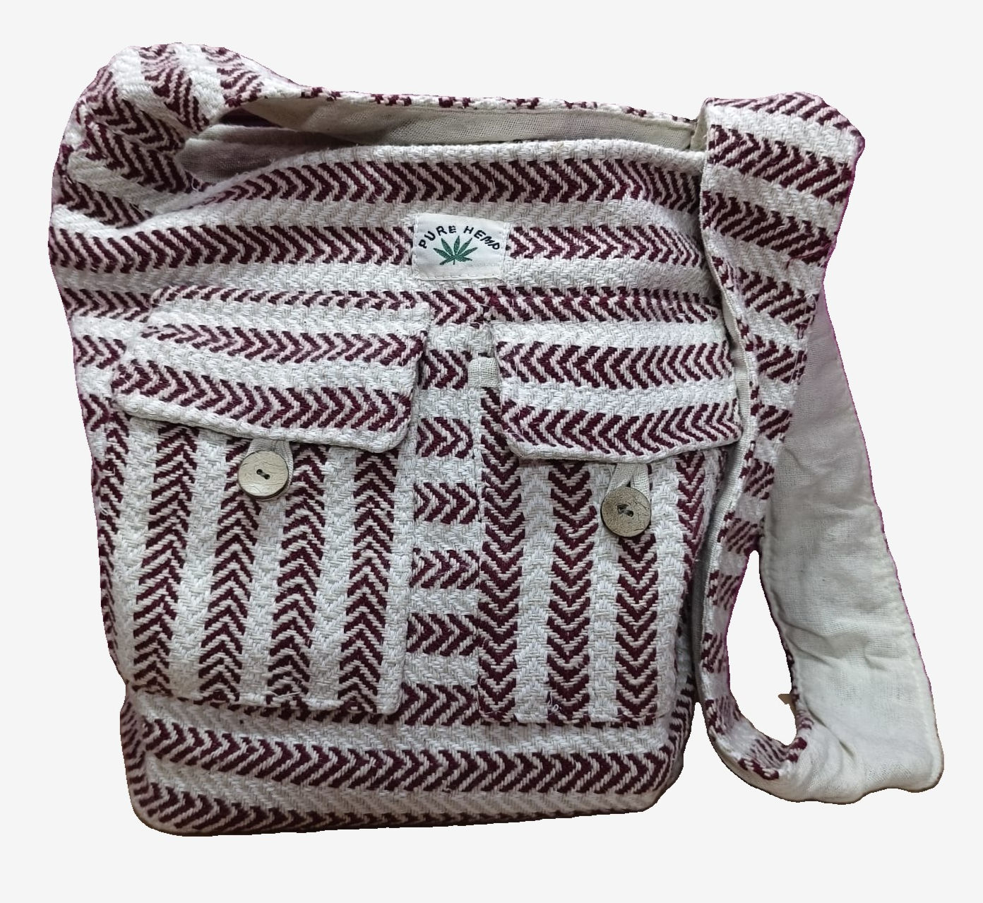 FIBRE GOLD - TWISTED HEMP SHOULDER SLING BAG