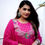Thumbnail: RANG BHOOMI - PINK ANARKALI SUIT WITH FLORAL EMBROIDERY