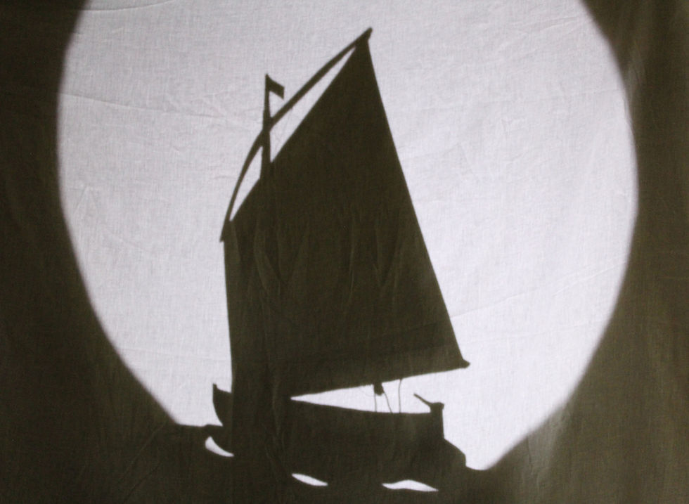 Yacht shadow