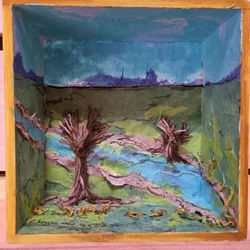 Knotwilgen aan de waterkant