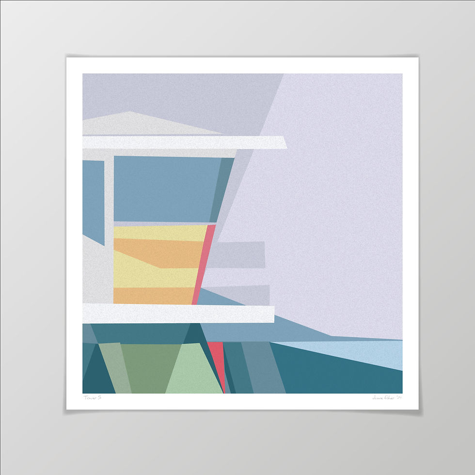 Lifeguard Tower 5 Art Print