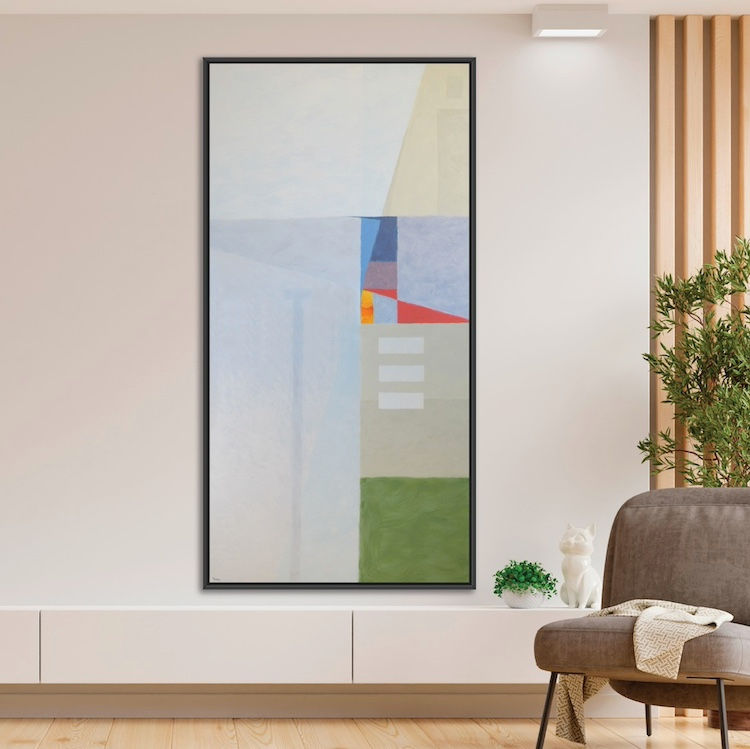 Urban Swim Framed Painting