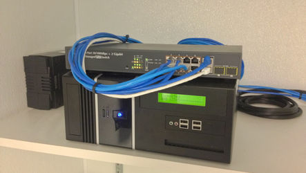 X5 Networks Installs 5 IP Cameras, DVR, POE Switch / Router and Cat5 Data Drops at Restaurant.