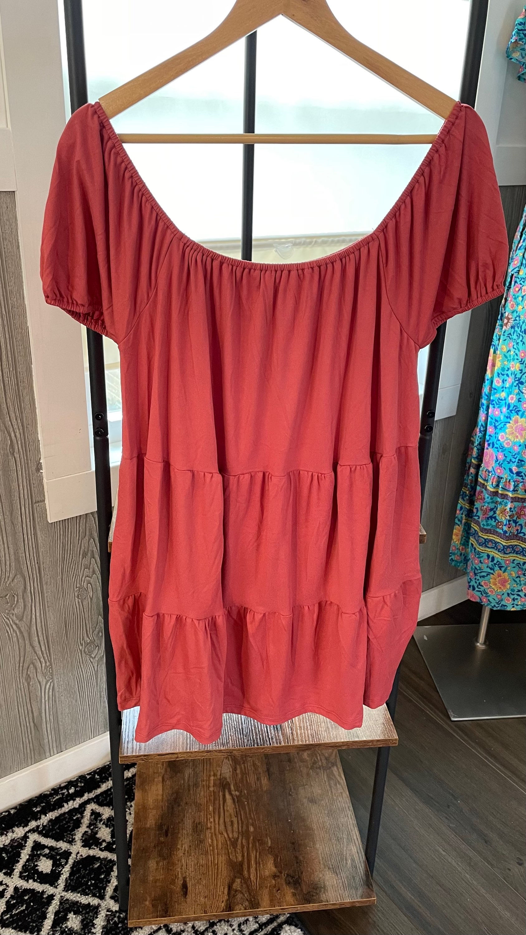 Cranberry Flare Top