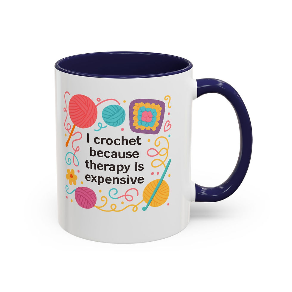 Thumbnail: Mug (330ml/11oz) Crocheting Therapy