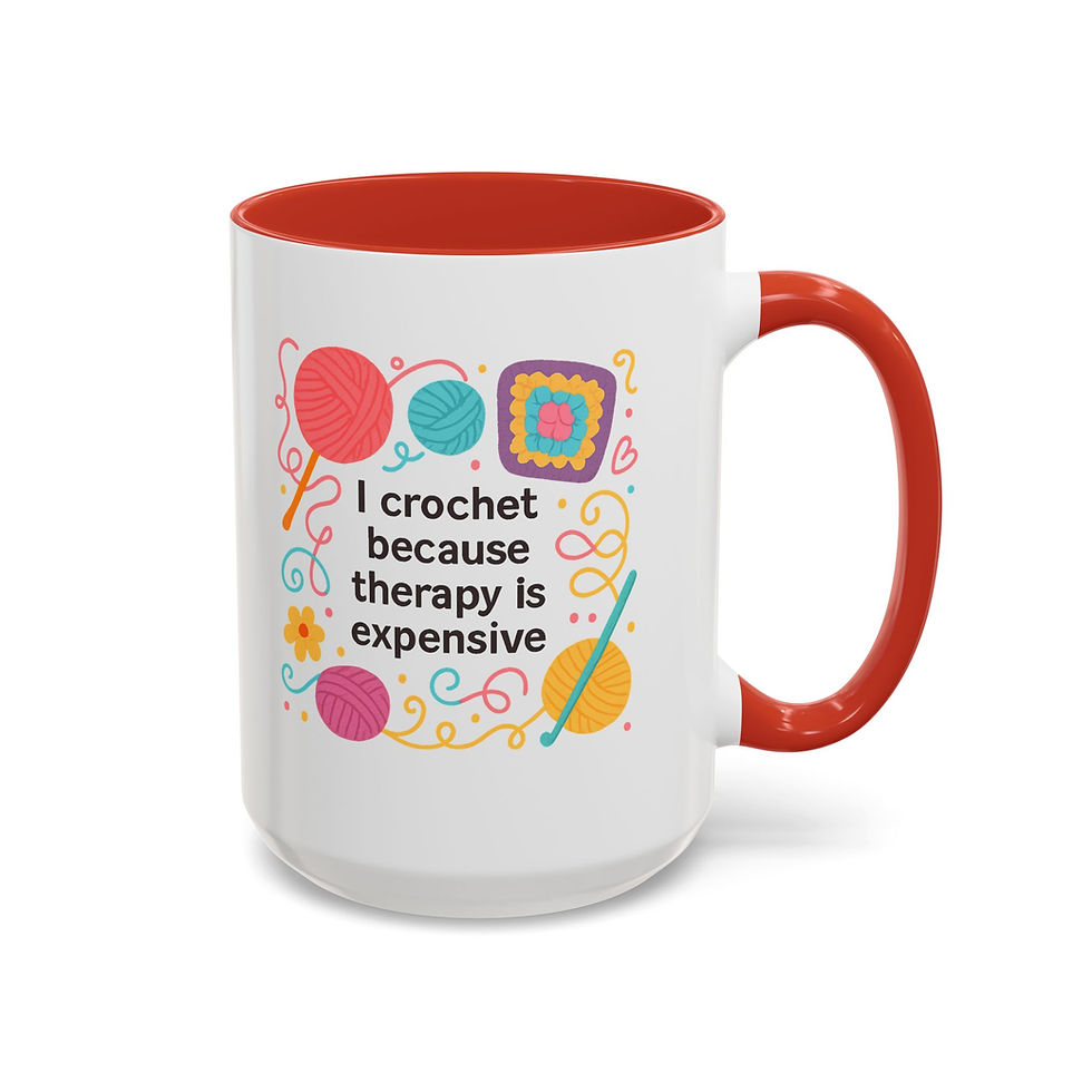 Thumbnail: Mug (450ml/15oz) Crocheting Therapy 